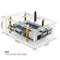 Acrylic Case Compatible for Orange Pi 3B V2.1  Orange Pi 4A with Cooling Fan